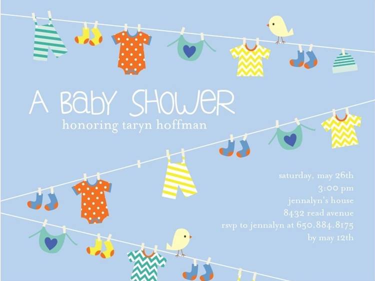 Sample Baby Shower Invitation 1